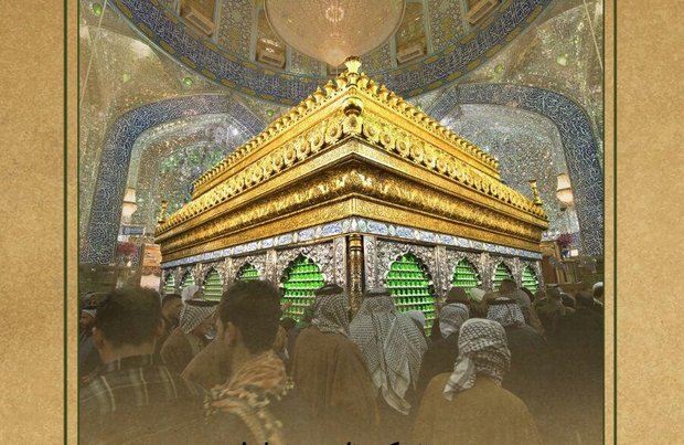زیارت امین الله تابلو عکس از حرم حضرت علی (۰ع)۹