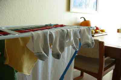 خشک کردن لباس در خانه