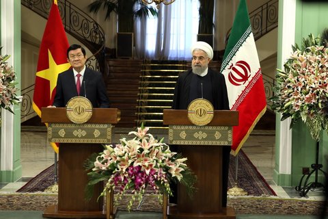روحانی و رئیس جمهور ویتنام