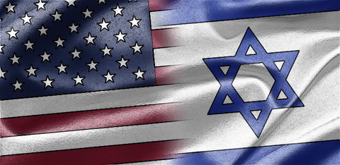 پرچم آمریکا رژیم صهیونیست اسرائیل