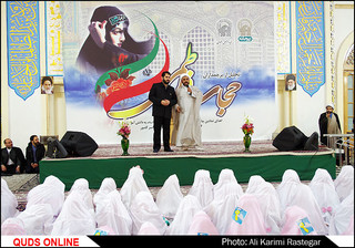 برگزاری بزرگتری جشن عبادت و بندگی 5000 نفر از دانش آموزان دختر در حرم مطهر رضوی