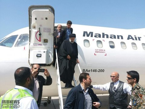 سید ابراهیم رئیسی وارد بوشهر شد رییسی