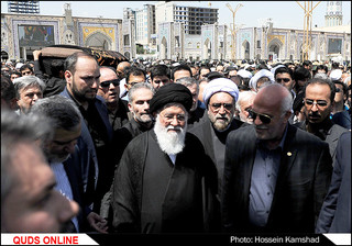 مراسم تشییع پیکر همسر آیت الله علمالهدی امام جمعه مشهد مقدس و نماینده ولی فقیه در استان خراسان