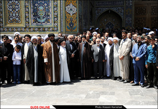 مراسم تشییع پیکر همسر آیت الله علمالهدی امام جمعه مشهد مقدس و نماینده ولی فقیه در استان خراسان