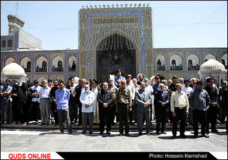 مراسم تشییع پیکر همسر آیت الله علمالهدی امام جمعه مشهد مقدس و نماینده ولی فقیه در استان خراسان