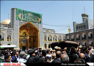 مراسم تشییع پیکر همسر آیت الله علمالهدی امام جمعه مشهد مقدس و نماینده ولی فقیه در استان خراسان