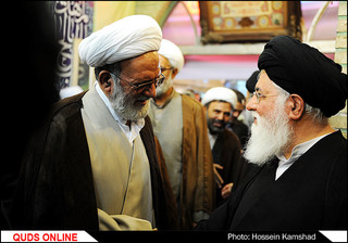 مراسم تشییع پیکر همسر آیت الله علمالهدی امام جمعه مشهد مقدس و نماینده ولی فقیه در استان خراسان