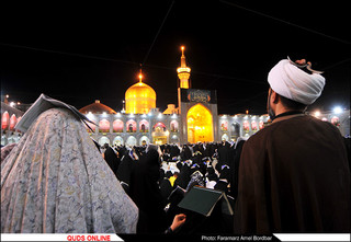 مراسم شب نوزدهم ماه مبارک رمضان در حرم مطهر حضرت رضا (ع)