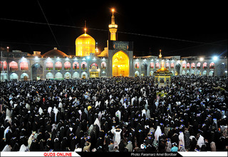 مراسم شب نوزدهم ماه مبارک رمضان در حرم مطهر حضرت رضا (ع)