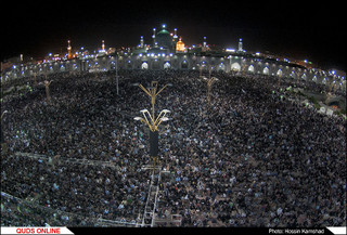 مراسم احیاء شب بیست و سوم ماه رمضان در حرم مطهر رضوی برگزار شد