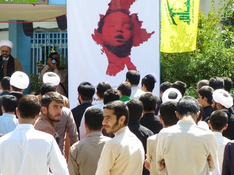دانشجویان و طلاب یاسوجی در حمایت از مردم مظلوم میانمار تجمع کردند 3