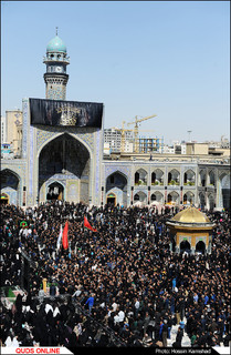 بزرگترین اجتماع هیئتهای مذهبی روز تاسوعا در حرم رضوی برگزار شد /گزارش تصویری