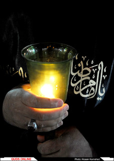 آیین خطبه خوانی شب عاشورا در صحن انقلاب اسلامی حرم مطهر رضوی / گزارش تصویری