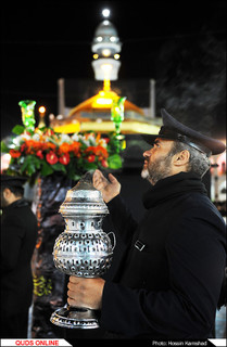 آیین خطبه خوانی شب عاشورا در صحن انقلاب اسلامی حرم مطهر رضوی / گزارش تصویری