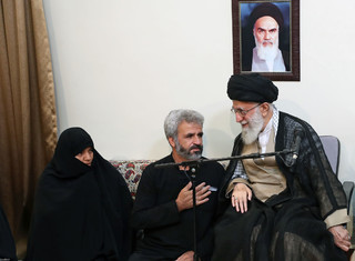 رهبر معظم انقلاب اسلامی در دیدار خانواده شهید محسن حججی