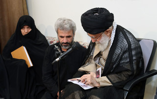 رهبر معظم انقلاب اسلامی در دیدار خانواده شهید محسن حججی