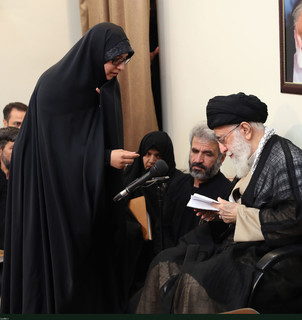 رهبر معظم انقلاب اسلامی در دیدار خانواده شهید محسن حججی