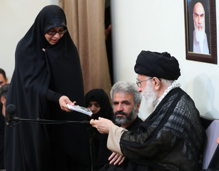 رهبر معظم انقلاب اسلامی در دیدار خانواده شهید محسن حججی