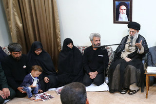 رهبر معظم انقلاب اسلامی در دیدار خانواده شهید محسن حججی