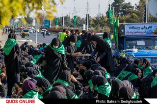 کاروان زائرین پیاده مهاجر افغان و اتباع خارجی