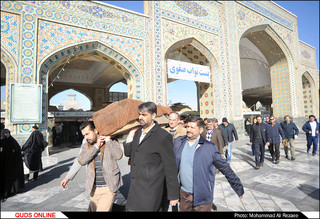 تشییع پیکر خبرنگار روزنامه قدس درحرم مطهر رضوی