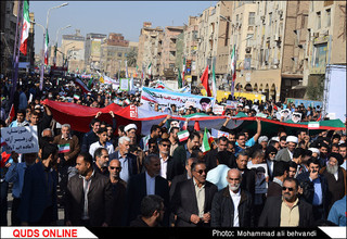 شکوه وحدت / فریاد《مرگ بر آمریکا》در آسمان اهواز طنین انداز شد