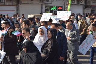 شکوه وحدت / فریاد《مرگ بر آمریکا》در آسمان اهواز طنین انداز شد