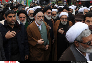 اجتماع عزاداران فاطمی در مشهد مقدس به همراه تشییع شهداء مدافع حرم و گمنام / گزارش تصویری 2