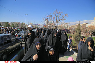 تشییع پیکر 6 شهید گمنام دفاع مقدس در قم