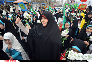 اجتماع عظیم«دختران فاطمی» در حرم مطهر رضوی