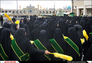 اجتماع عظیم«دختران فاطمی» در حرم مطهر رضوی