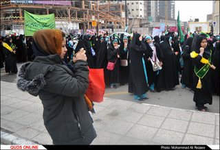 اجتماع عظیم«دختران فاطمی» در حرم مطهر رضوی