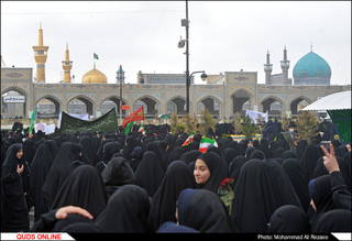 اجتماع عظیم«دختران فاطمی» در حرم مطهر رضوی