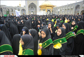 اجتماع عظیم«دختران فاطمی» در حرم مطهر رضوی