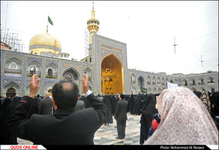 اجتماع عظیم«دختران فاطمی» در حرم مطهر رضوی
