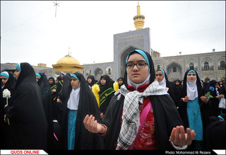 اجتماع عظیم«دختران فاطمی» در حرم مطهر رضوی