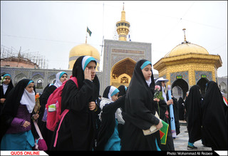 اجتماع عظیم«دختران فاطمی» در حرم مطهر رضوی