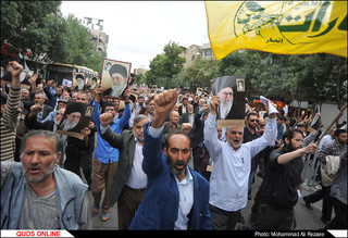راهپیمایی ضداستکباری مردم مشهد پس از نماز جمعه