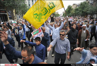 راهپیمایی ضداستکباری مردم مشهد پس از نماز جمعه