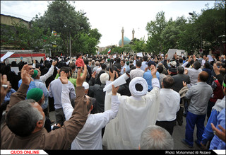 راهپیمایی ضداستکباری مردم مشهد پس از نماز جمعه
