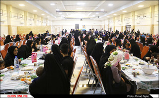 اطعام و افطاری خیر مشهدی در مجتمع آیه ها- گزارش تصویری