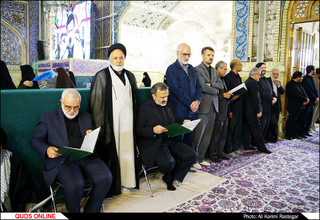 بزرگداشت قیام ۱۵ خرداد و یادبود ارتحال امام خمینی(ره) در حرم مطهر امام رضا(ع)