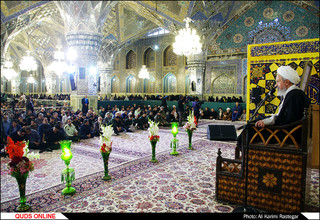 بزرگداشت قیام ۱۵ خرداد و یادبود ارتحال امام خمینی(ره) در حرم مطهر امام رضا(ع)