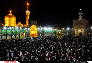 مراسم احیای شب بیست یکم ماه رمضان در حرم مطهر رضوی