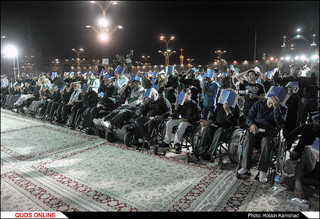 مراسم احیای شب بیست و سوم ماه رمضان در حرم رضوی برگزار شد/گزارش تصویری