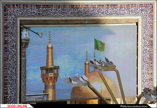 نماز باشکوه عید سعید فطر در حرم امام رضا(ع) اقامه شد/گزارش تصویری