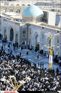 نماز باشکوه عید سعید فطر در حرم امام رضا(ع) اقامه شد/گزارش تصویری