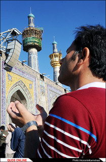 نماز باشکوه عید سعید فطر در حرم امام رضا(ع) اقامه شد/گزارش تصویری