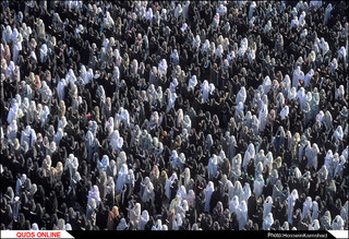 نماز باشکوه عید سعید فطر در حرم امام رضا(ع) اقامه شد/گزارش تصویری
