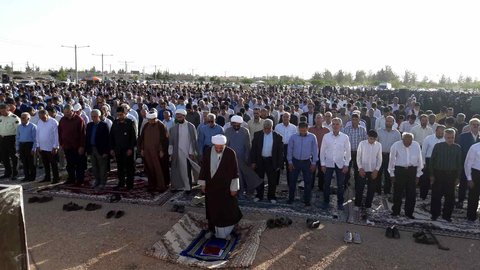 نماز عید سعید فطر در بشرویه اقامه شد نماز عید